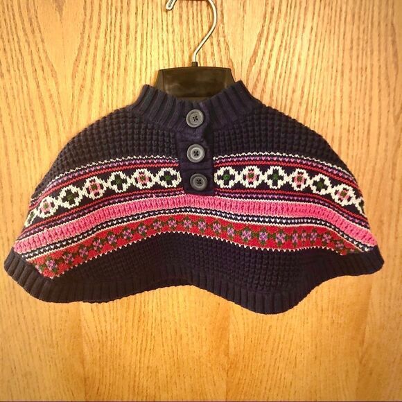 OshKosh Knit Sweater Capelet Size 12m - Picture 1 of 8